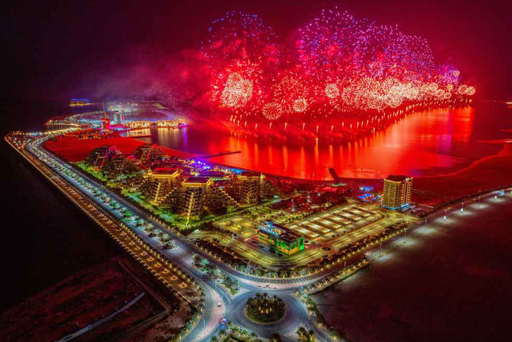 Firework show at RAK 