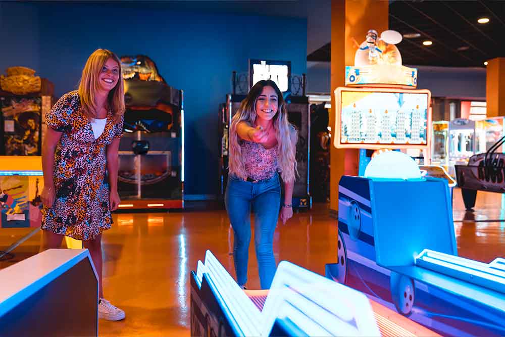  Arcade games inside a Dubai arcade, offering vibrant and interactive fun 