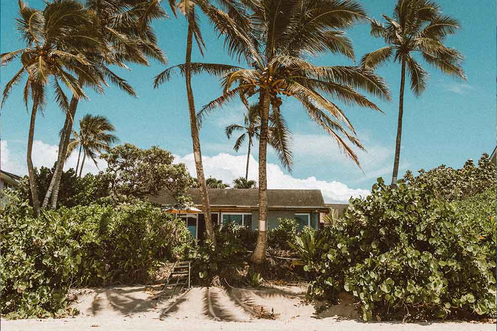 home on beachfront 