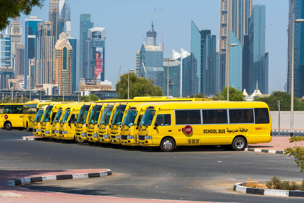 school bus in dubai