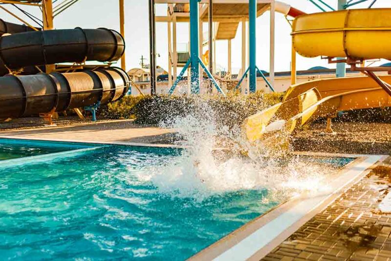 Kids enjoying at Abu Dhabi waterpark