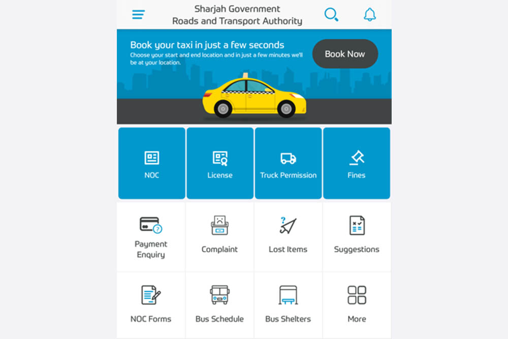 RTA Sharjah App services 