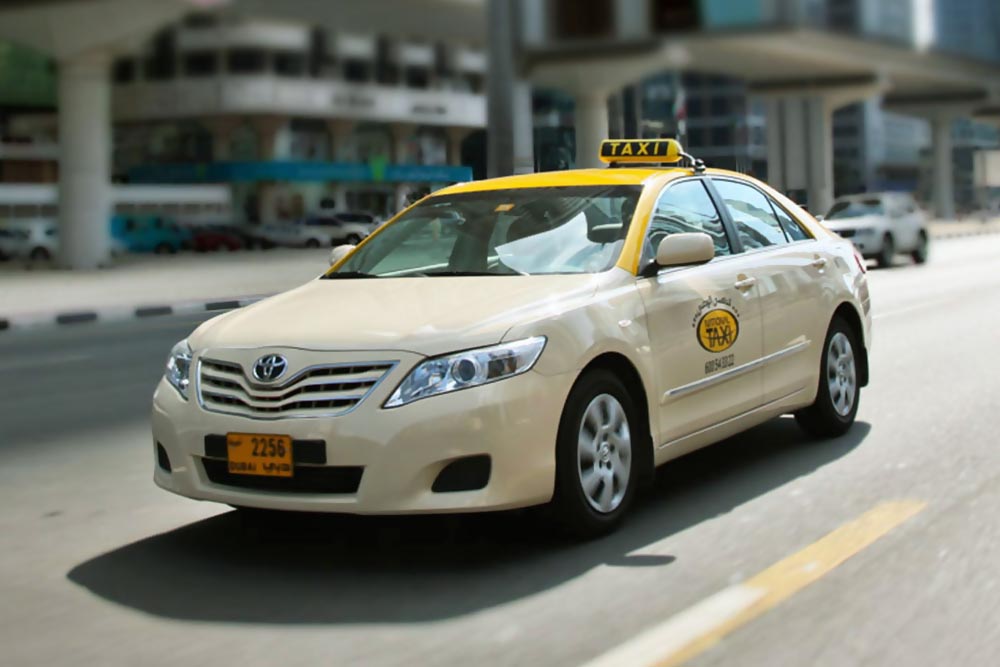 A taxi in sharjah