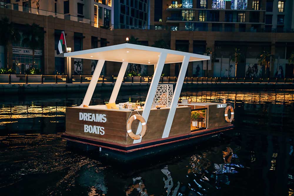 One of Dubai’s floating restaurant set up 