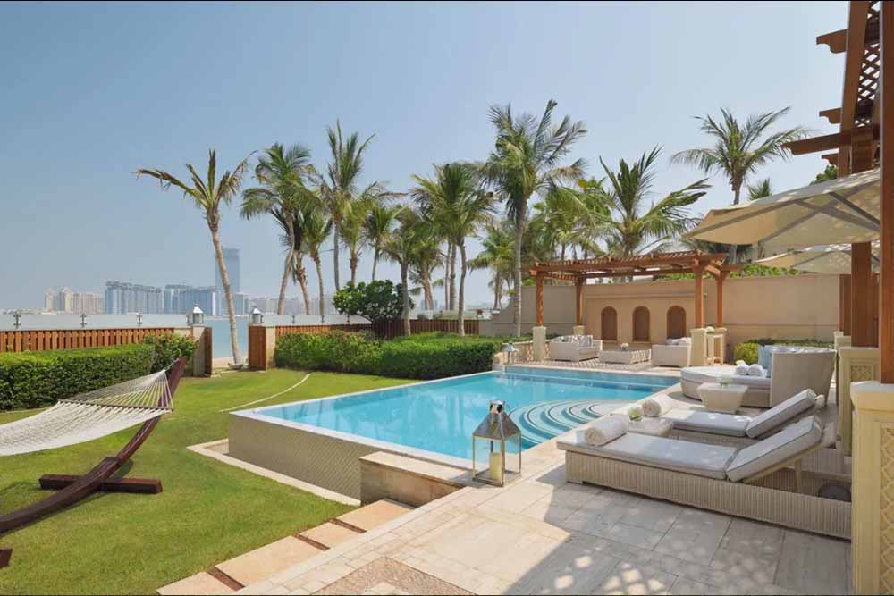 A pool in a resort of Dubai