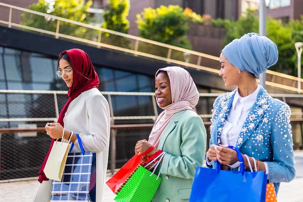 Women shopping in DIFC