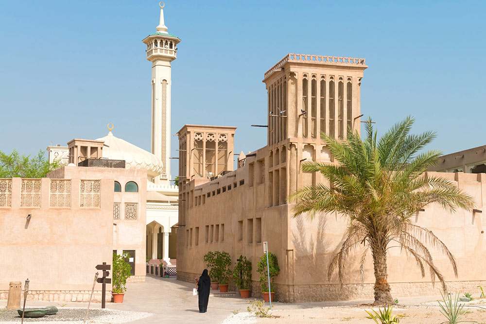 Image of an old fort in Dubai