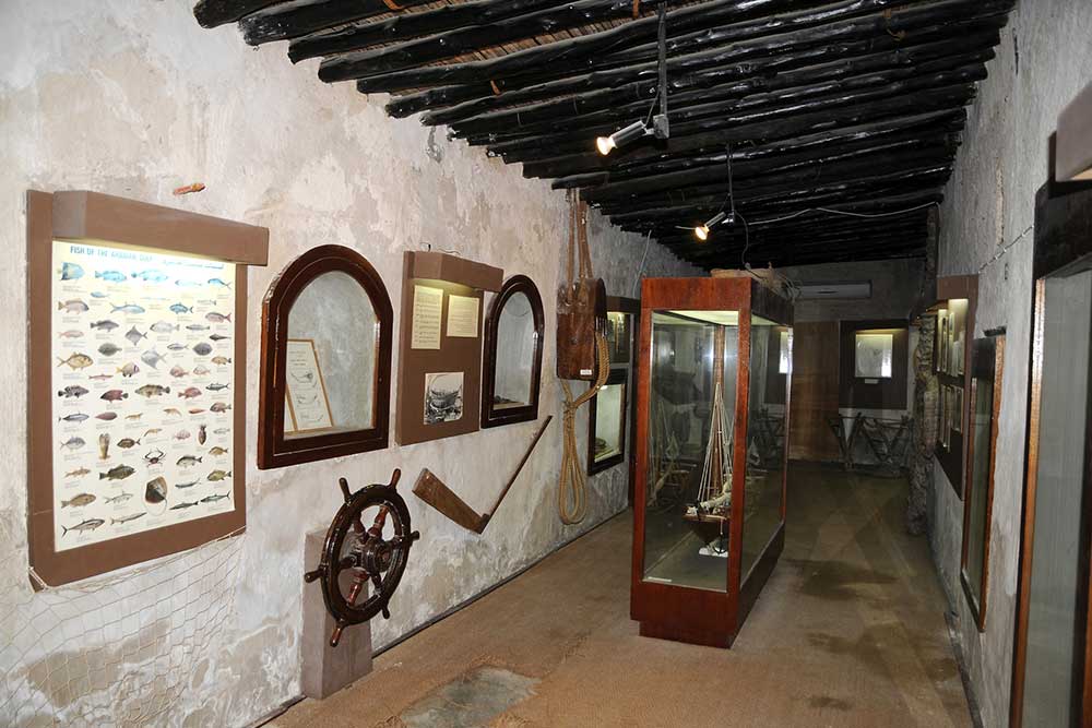 Exhibit gallery in a museum