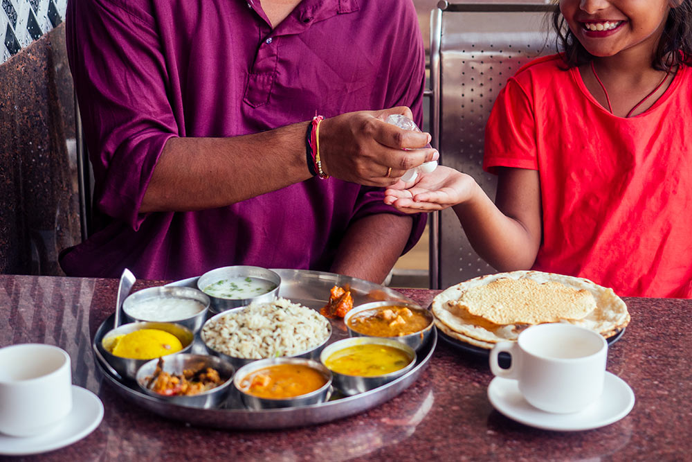 kerala restaurants in ras al khaimah serving food platter