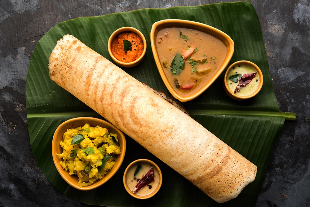 Traditional kerala food presented nicely in restaurants of Ras al khaimah