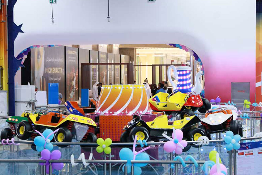 Play area for kids in a mall