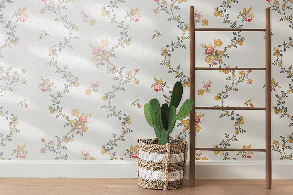 Flower pattern wallpapers add a colourful vibe to your home interior 