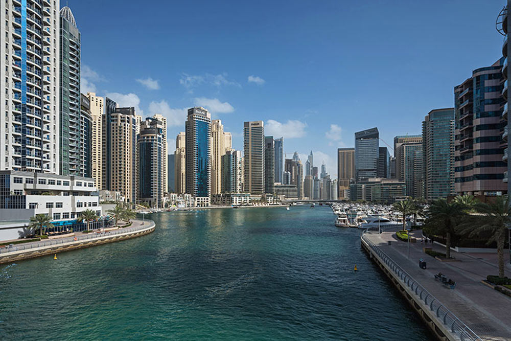 Dubai marina and high-rises