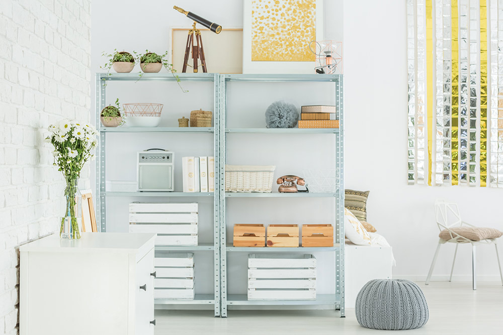 Iron shelf for storage