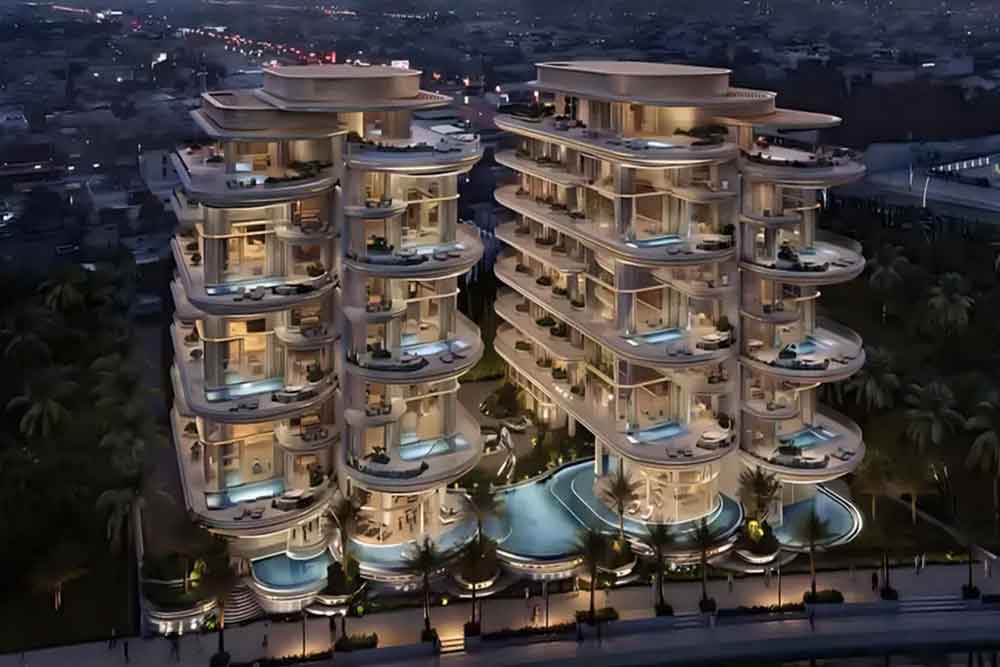 The Rings building is one of the ongoing projects in Dubai and presents an opulent design 