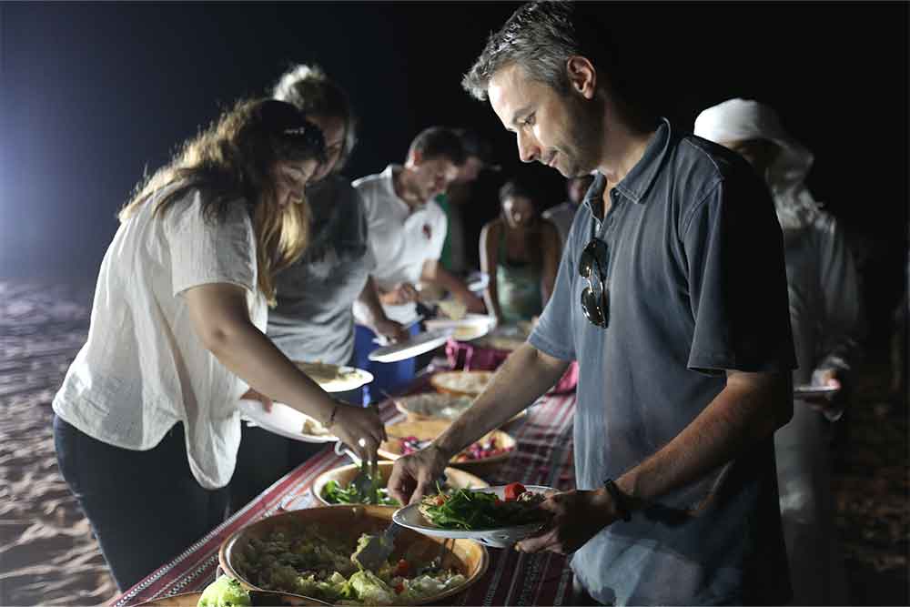 dining at Mleiha Archaeological Centre