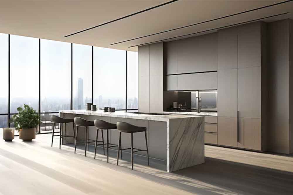 Modern kitchen design interior