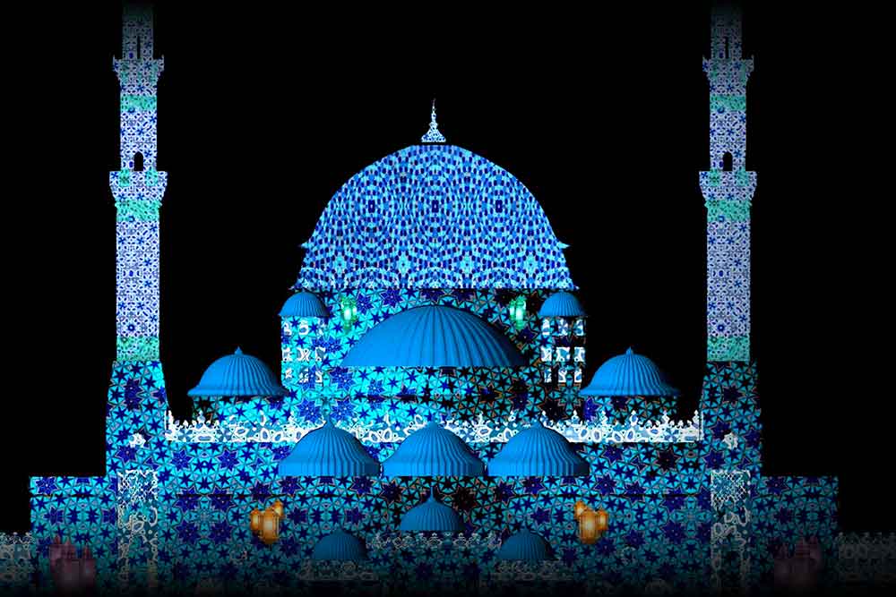 Beautiful representation of Al Noor Mosque