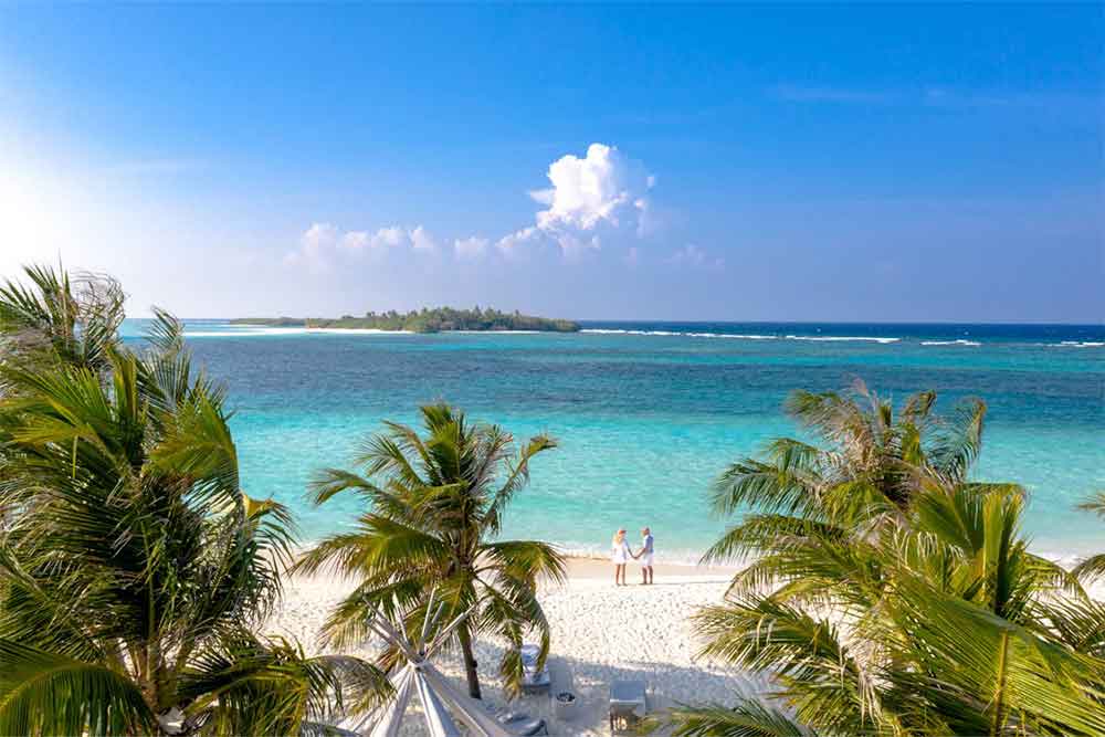 A beautiful beach of Mauritius for honeymoon