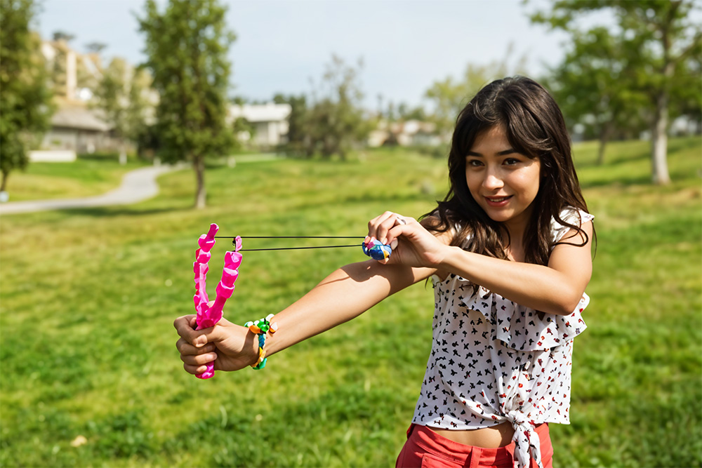 child playing happily 