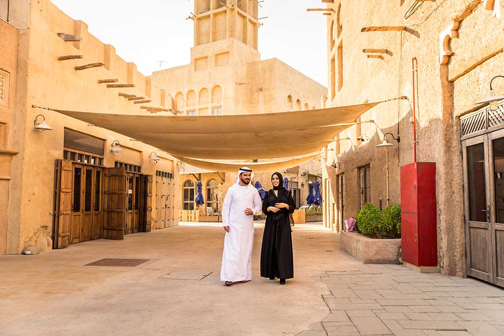 Traditional emirati cuisine in Souq Al Qattara