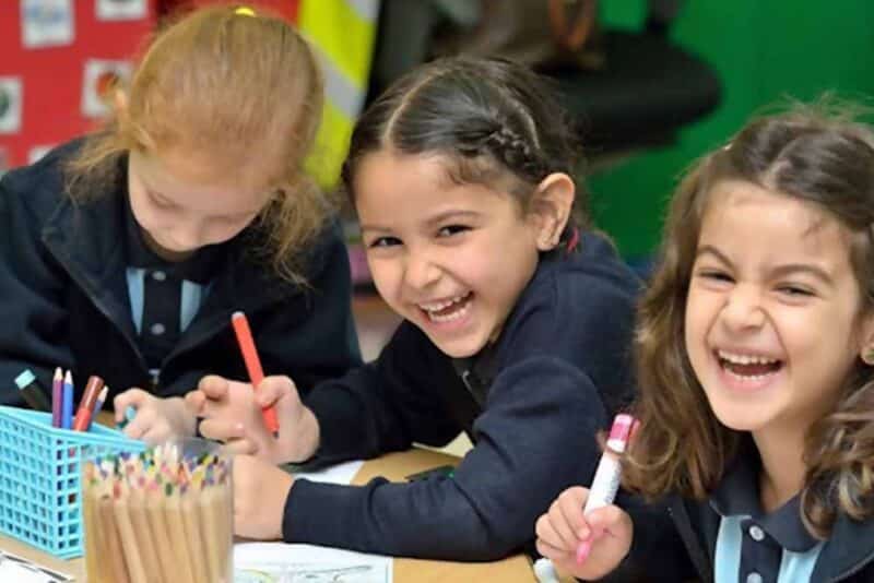 Children in a classroom