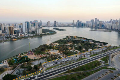 Aerial view of Al Qasimia district