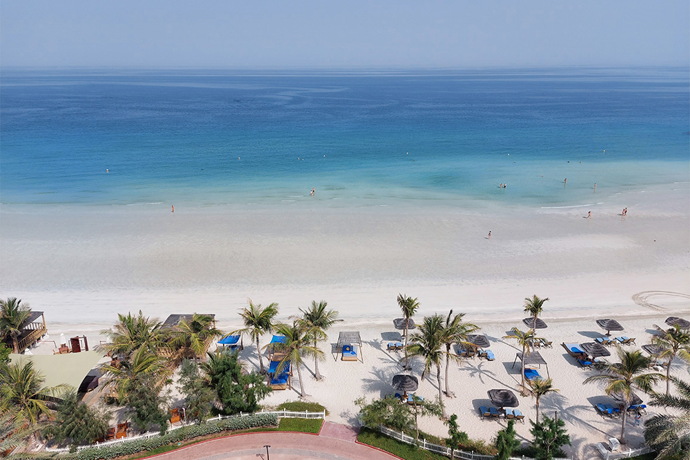 View of beautiful Ajman beach