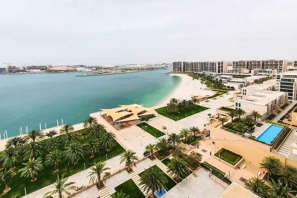 Aerial view of Al Zenia, Al Raha Beach, Abu Dhabi