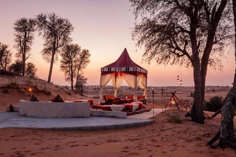 A camp in Ras Al Khaimah Desert