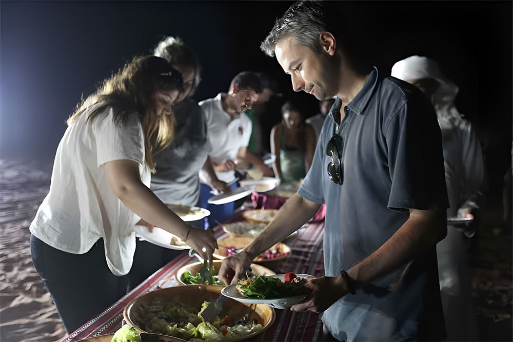 dining at Mleiha Archaeological Centre