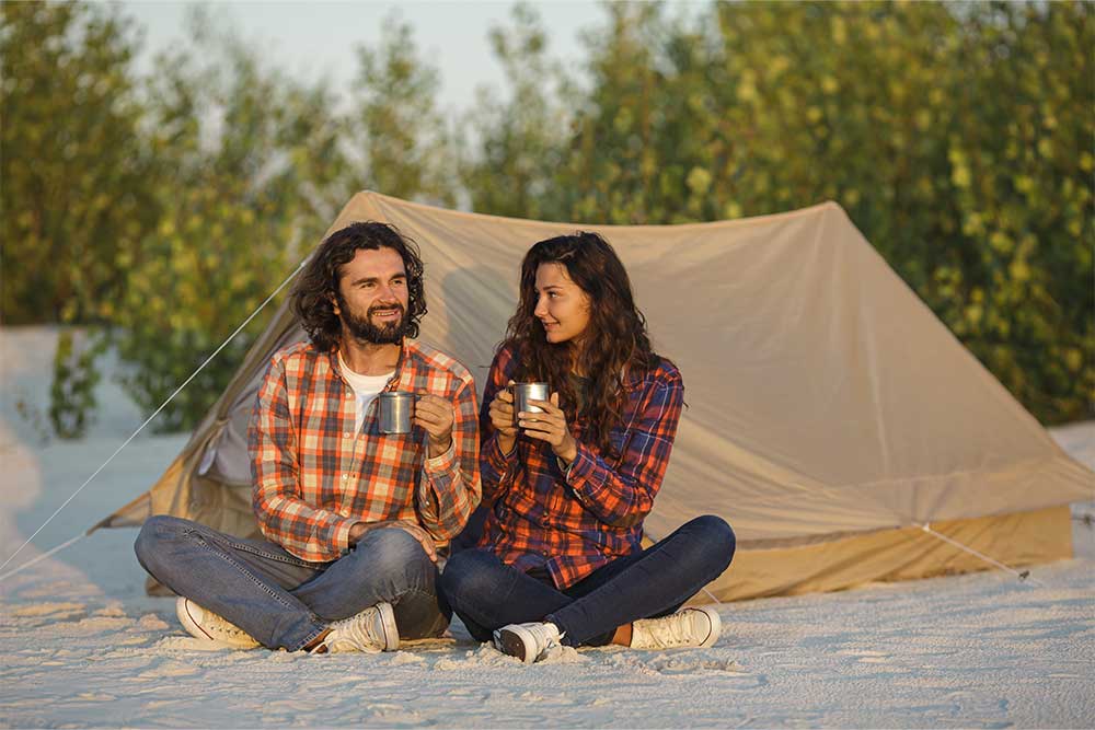 Camping is one of the adventurous date ideas in Dubai 