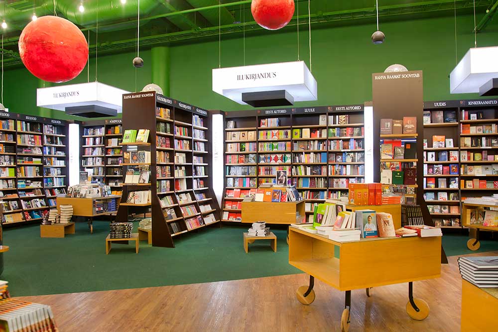 looking for books in a bookstore in Dubai