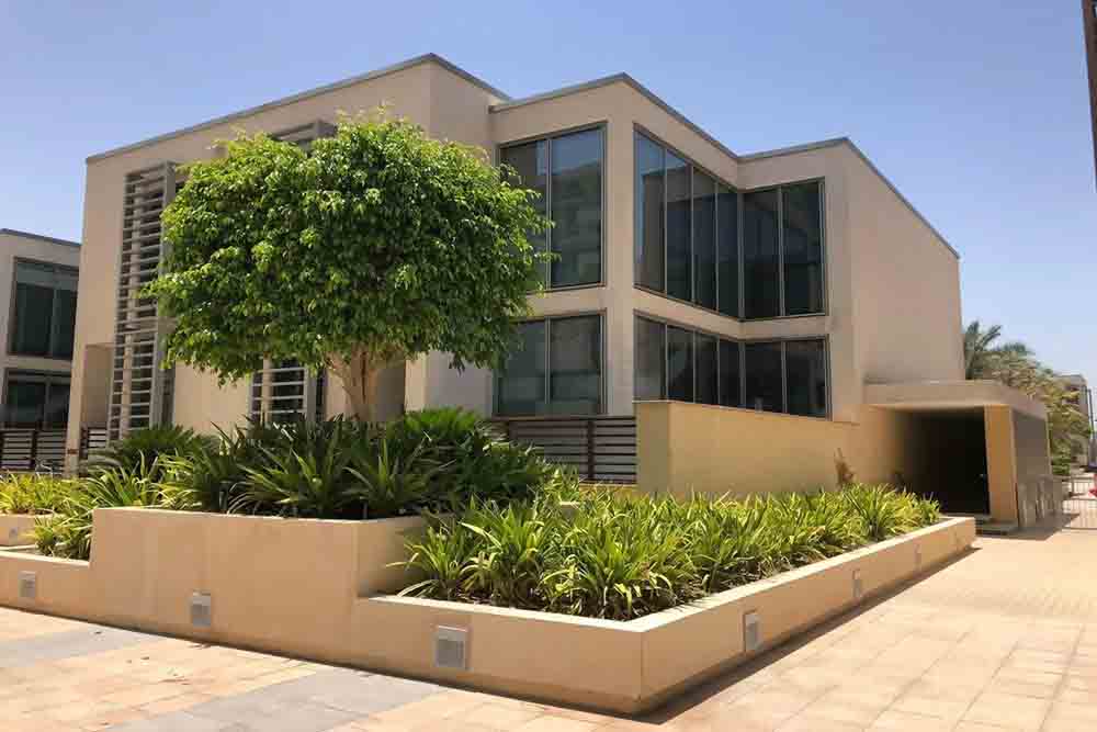 A beach villa at Al Zenia Abu Dhabi