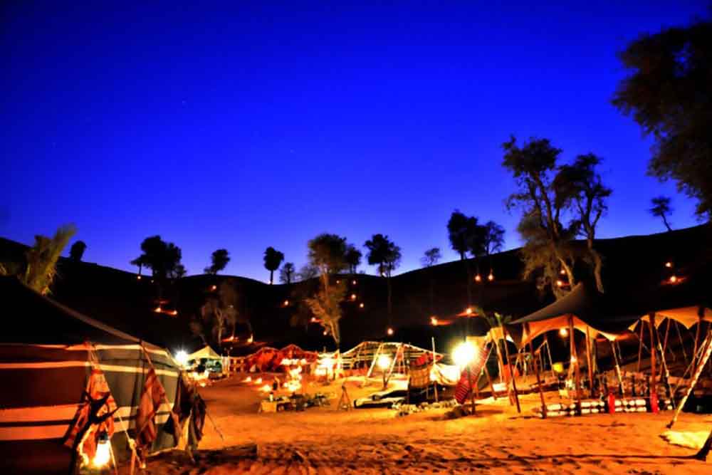 Camping site at Bedouin Oasis Camp, UAE