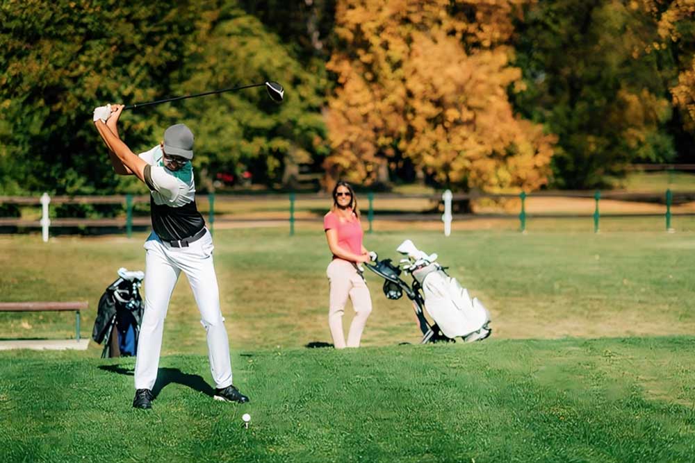 Equipment of a golf club in Dubai