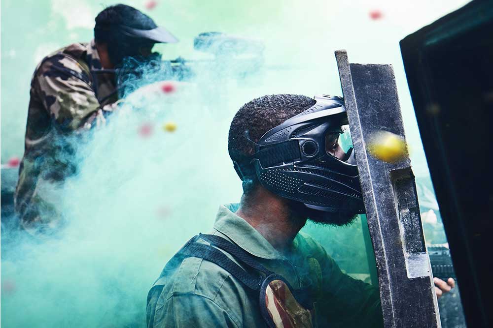 Paintball team game