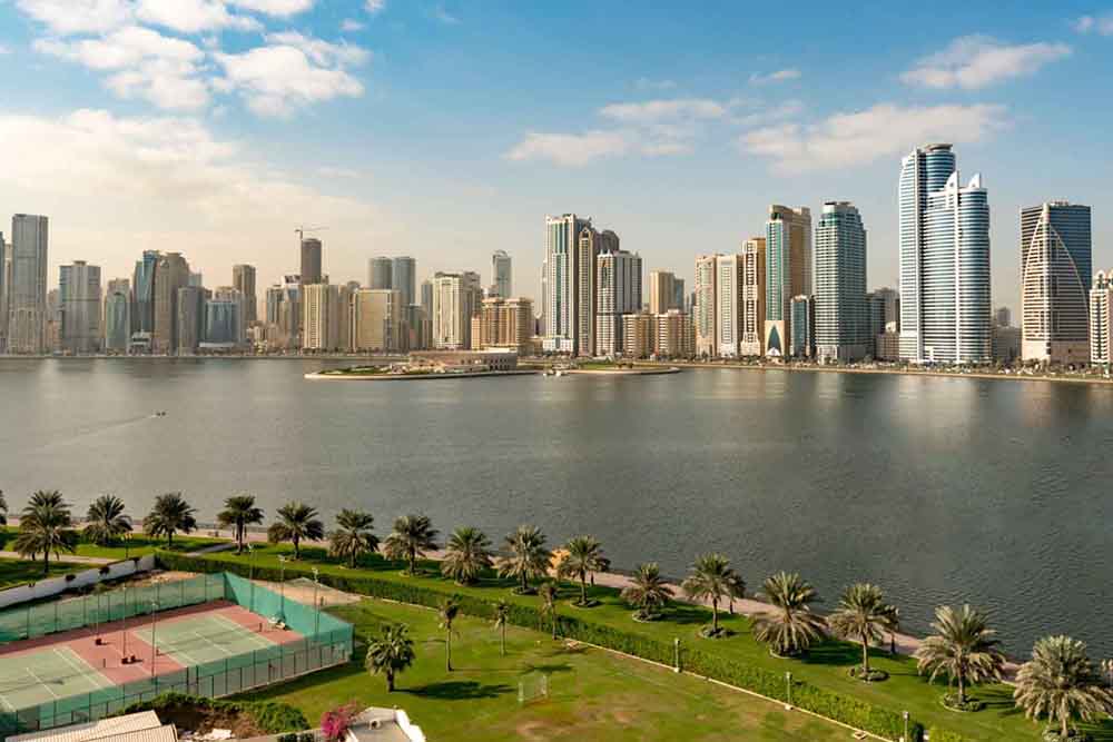 Skyview of Sharjah Corniche Beach 