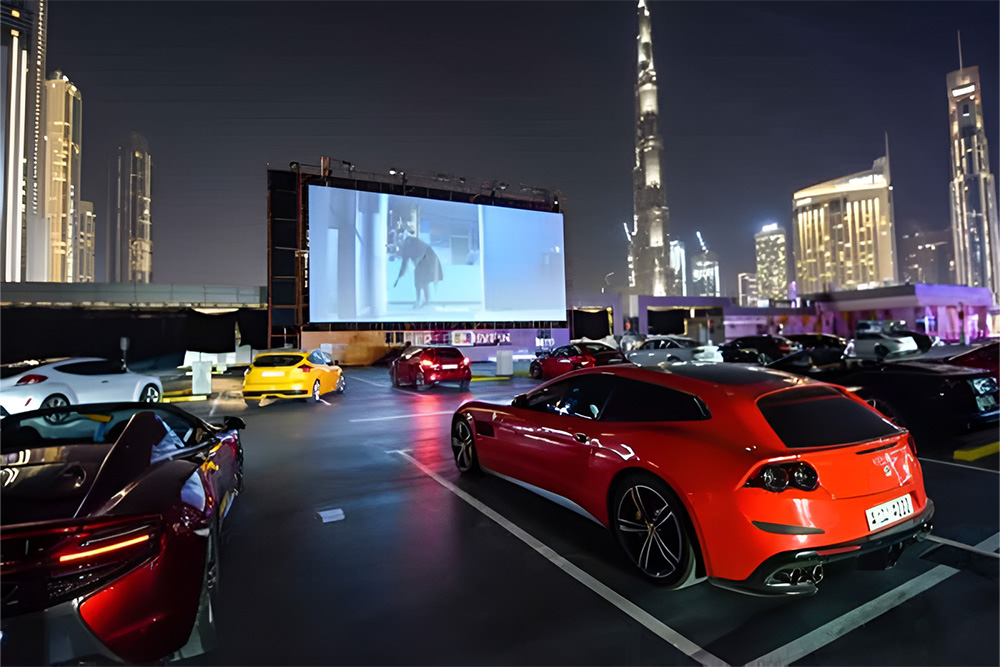 Reels drive-in cinema Dubai Mall