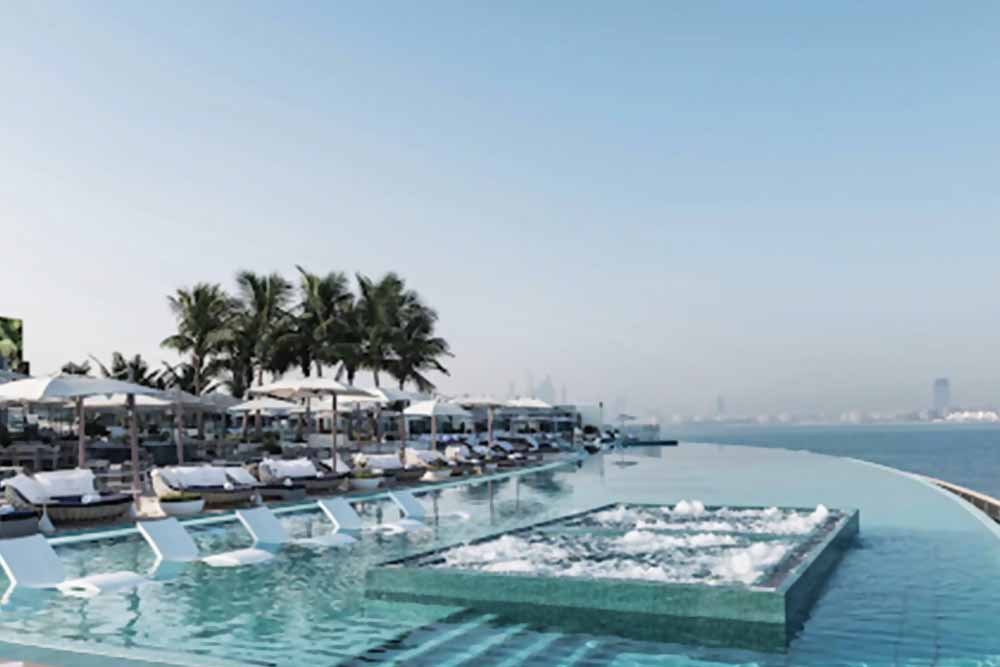 Infinity pool at SAL Dubai