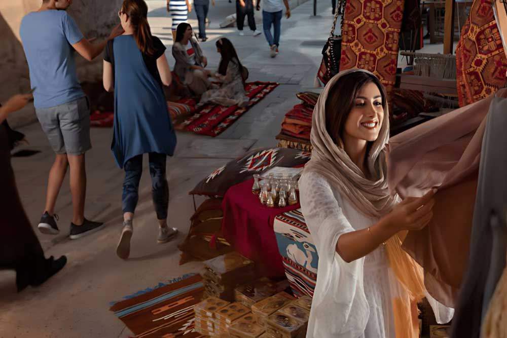 shopping at a retail store in Al Seef