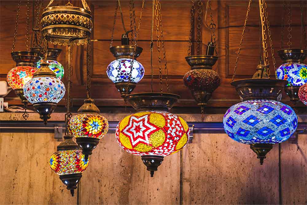 Handpainted lamps 