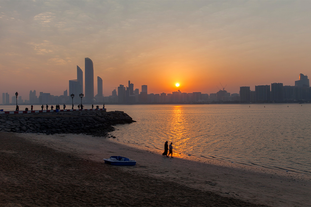 Al Heera Beach in Sharjah