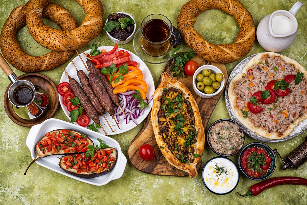 Turkish food platter