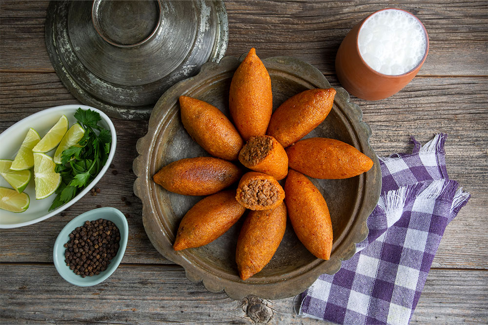 Famous Middle Eastern dish kibbeh 