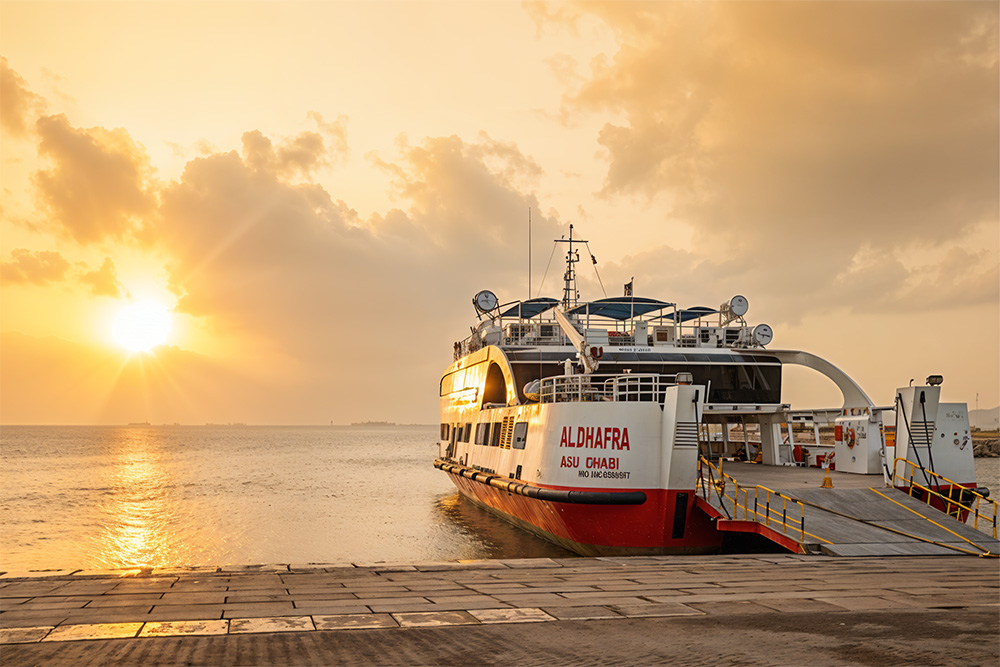 Abu Dhabi ferry at the port