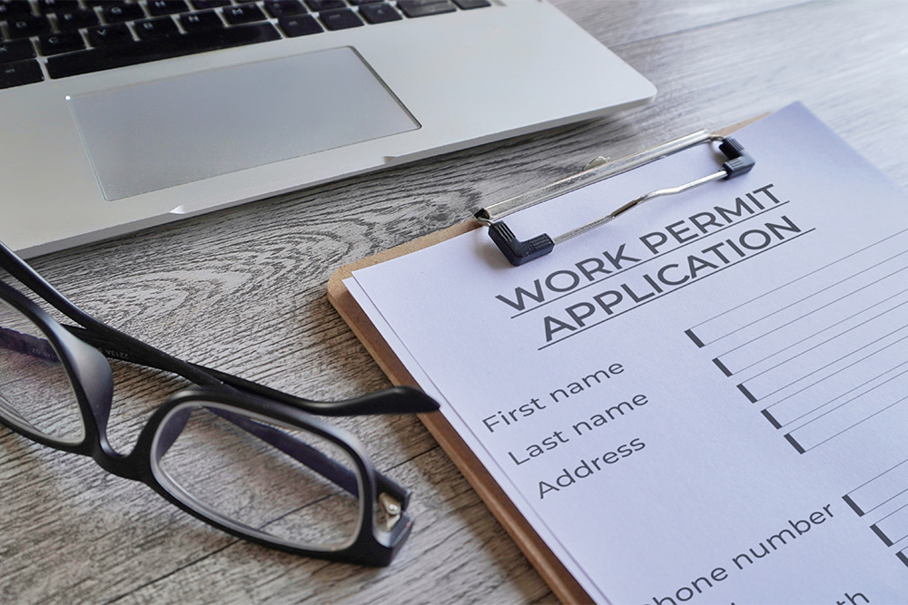 Work Permit Application form