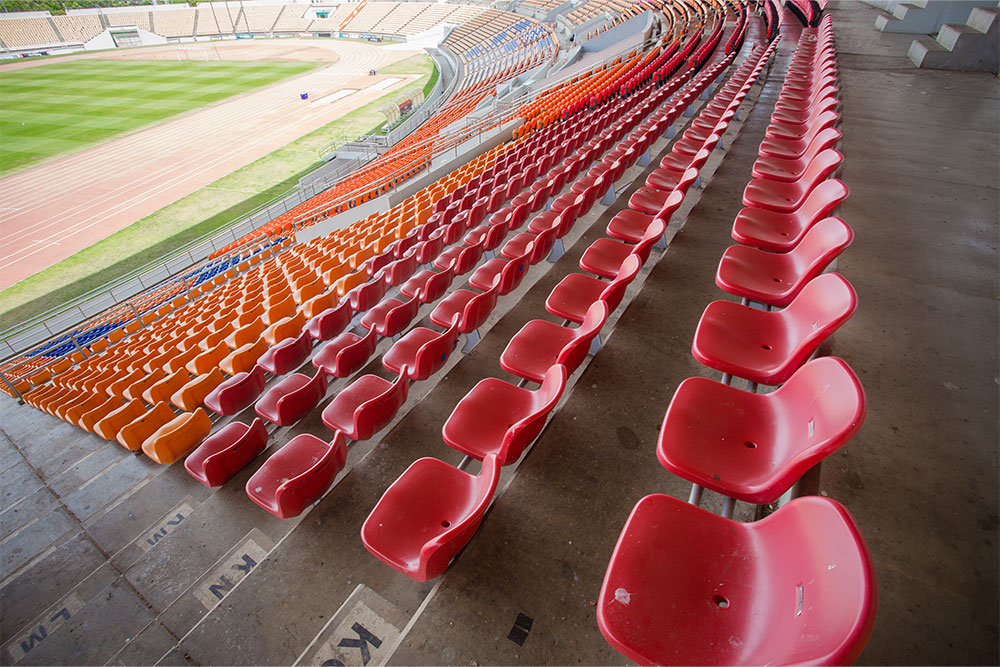 Seating in Dubai International Cricket Stadium 