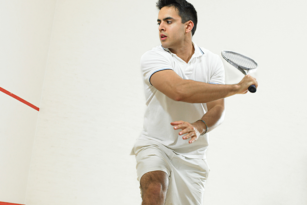 intense squash match