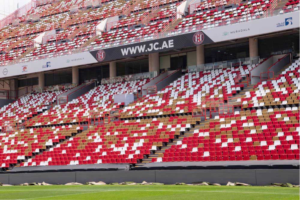 Stands of Mohammad Bin Zayed Stadium